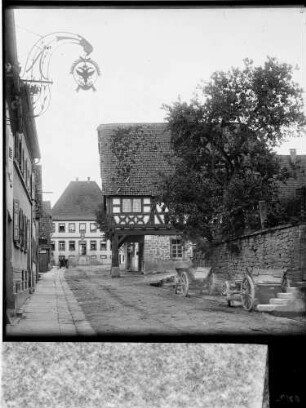 Bauerbach Ortsbild mit Rathaus Außenansicht