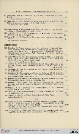 Stilkunde (Nr. 822 - 831)