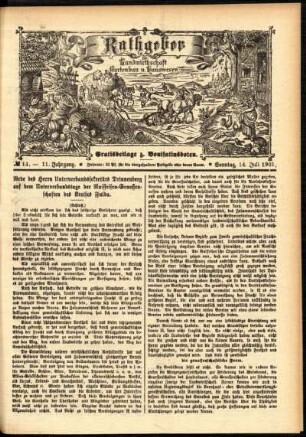 Ausgabe vom Sonntag, den 14. Juli 1901.