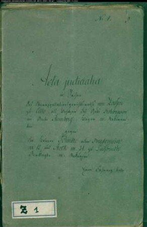 von Zerssen, Oberappellationsgerichtsrat in Celle, Besitzer des Guts Rohbraken gegen Schnare oder Bredemeier Nr. 12 zu Lassbruch und Stock Nr. 21 zu Lassbruch - Fahrweg