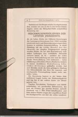 Geschmackswandlungen der letzten Jahrzehnte