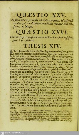 Thesis XIV