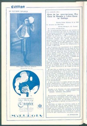 De estirpe galaica : [Retrato de] Srta. Inés Amelia García (Concordia (E. R.))