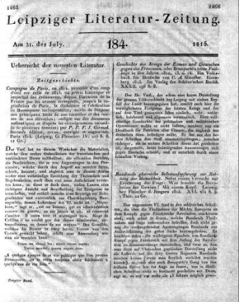 1815-07-31 : 184 Stück