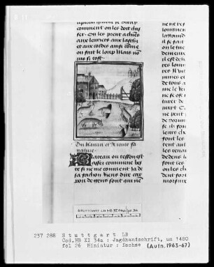 Gaston Phoebus und Kaiser Friedrich II. — ---, Folio 3recto-97verso---, Folio ---Dachse, Folio 26recto