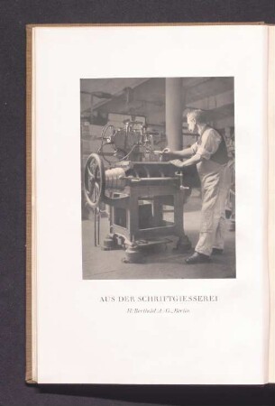 Aus der Schriftgiesserei