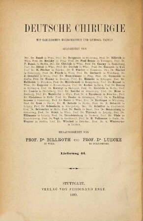 Die Verletzungen des Unterleibes