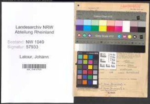 Entnazifizierung Johann Latour , geb. 29.06.1895 (Landwirt)