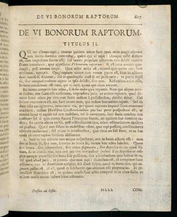 607-618, DE VI BONORUM RAPTORUM. - DE LEGE AQUILIA.