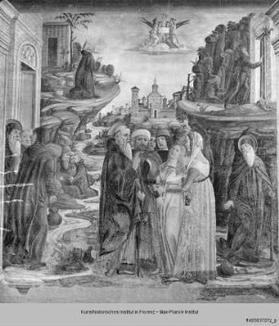 Szenen aus dem Leben des Heiligen Antonius : Der Heilige Antonius Abbas heilt eine Besessene