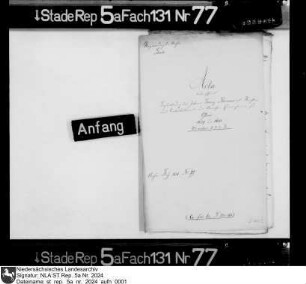 Bestallung des Johann Lorenz Thomas zum Richter sowie Kontributions- und Akziseeinnehmer im Kirchspiel Osten