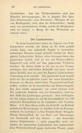 Die Lackarbeiten