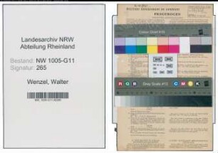 Entnazifizierung Walter Wenzel , geb. 28.07.1907 (Filialleiter)