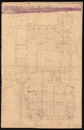 Königliches Residenzschloss Posen, Posen: Teilgrundriss UG 1:100