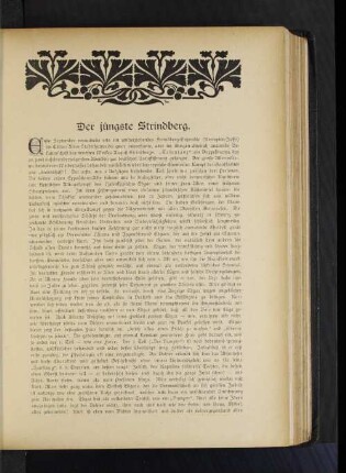 Der jüngste Strindberg