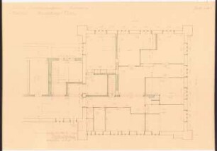 Evangelisches Diakonissenkrankenhaus Bethanien, Berlin-Kreuzberg Nordflügel des Hauptgebäudes: Aufstockung des Turmes: Grundriss 1:50