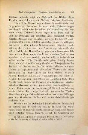 Die tibetischen Handschriften der königl. Hof- und Staatsbibliothek zu München