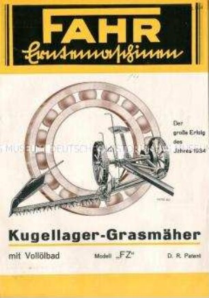 Kugellager-Grasmäher
