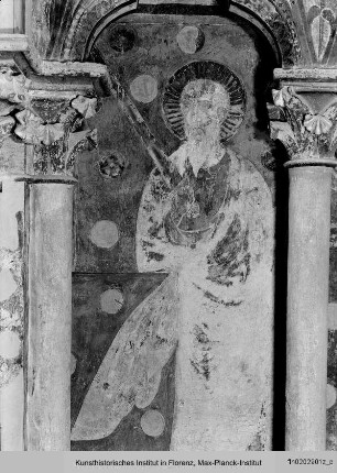 Gewölbedekoration : Ausmalung der Galerien : Wimpergarkaden und westliche Apostelgruppe