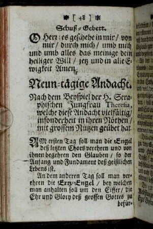Neun-tägige Andacht