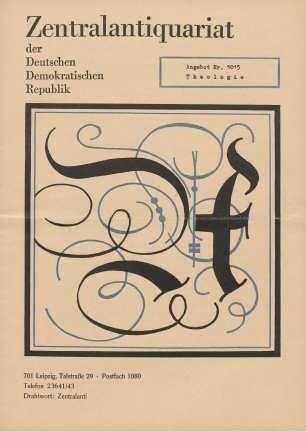 Nr. 1015: Theologie