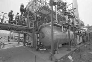 Inbetriebnahme einer neuen Schwefelrückgewinnungsanlage bei der Mobil Raffinerie in Wörth