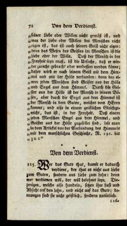 Von dem Verdienst