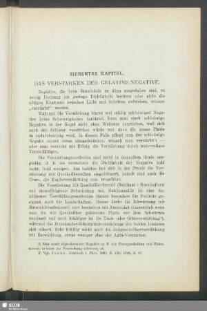 Siebentes Kapitel. Das Verstärken Der Gelatine-Negative