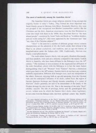 The onset of modernity among the Anatolian Alevis