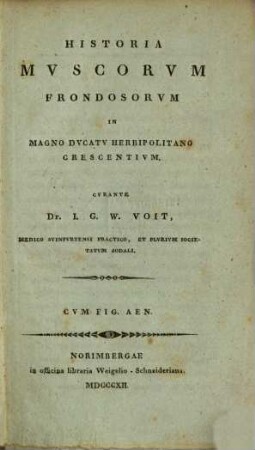 Historia museorum frondosorum in magno ducatu herbipolitano crescentium