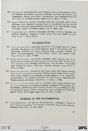 Pulverwaffen (Nr. 1272-1275)
