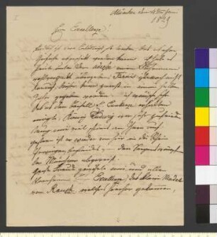Brief von Stieler, Karl Joseph an Goethe, Johann Wolfgang von