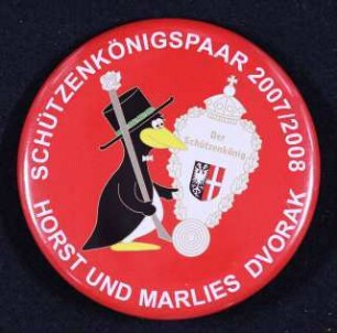 Button Schützenkönig Neuss 2007/08 Horst Dvorak