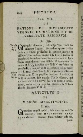 Articulus I. De Visione Magnitudinis
