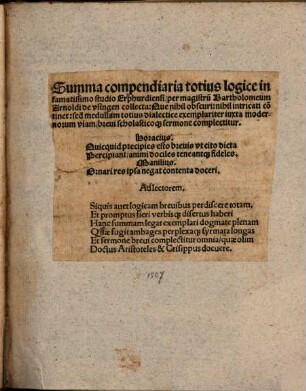 Summa compendiaria totius Logicae