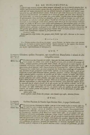 XVII. Chlodovei ejusdem Praeceptum, quo monasterium Dionysianum à teloneis & aliis vectigalibus eximit.