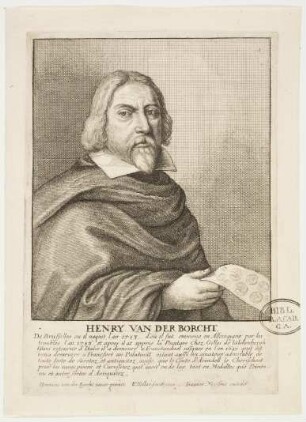Bildnis des Malers Hendrik van der Borcht der Ältere