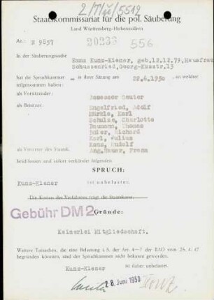 Kunz-Kiener, Emma