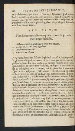 Regula XVIII.