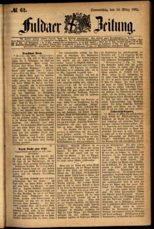 Ausgabe vom Donnerstag, den 16. März 1882.