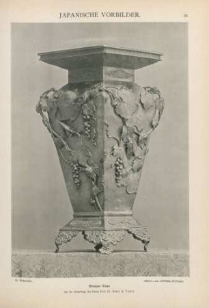 33. Bronze-Vase aus der Sammlung des Herrn Prof. Dr. Baelz in Tokio
