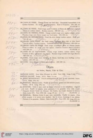 Objets en ivoire, nacre, cuir et cire (Nr. 359-379)