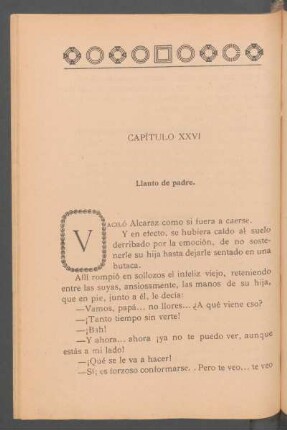 Capítulo XXVI - Llanto de padre.