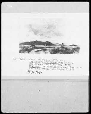Landschaft mit Kühen (Worpswede)
