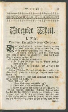 I. Titel - X. Titel