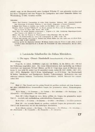 2. Lateinische Schriftsteller des frühen Mittelalters