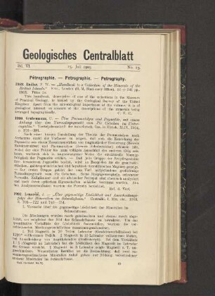 15. Juli 1905 No. 13.