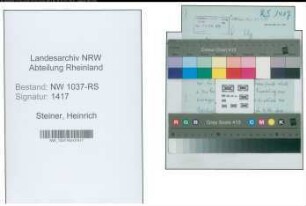Entnazifizierung Heinrich Steiner , geb. 00.00.0000 (Rektor)
