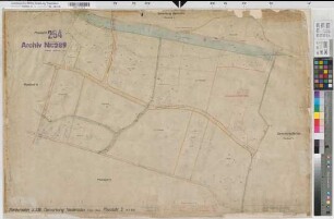 Niederaden (Lünen), Lanstrop (Dortmund), Umlegung Niederaden, Urkarte II Niederaden Planblatt 2