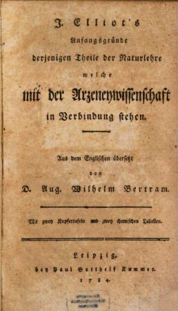 Anfangsgründe der Naturlehre